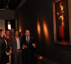 Don Felipe y Doña Letizia, ante una de las pinturas del maestro Zurbarán